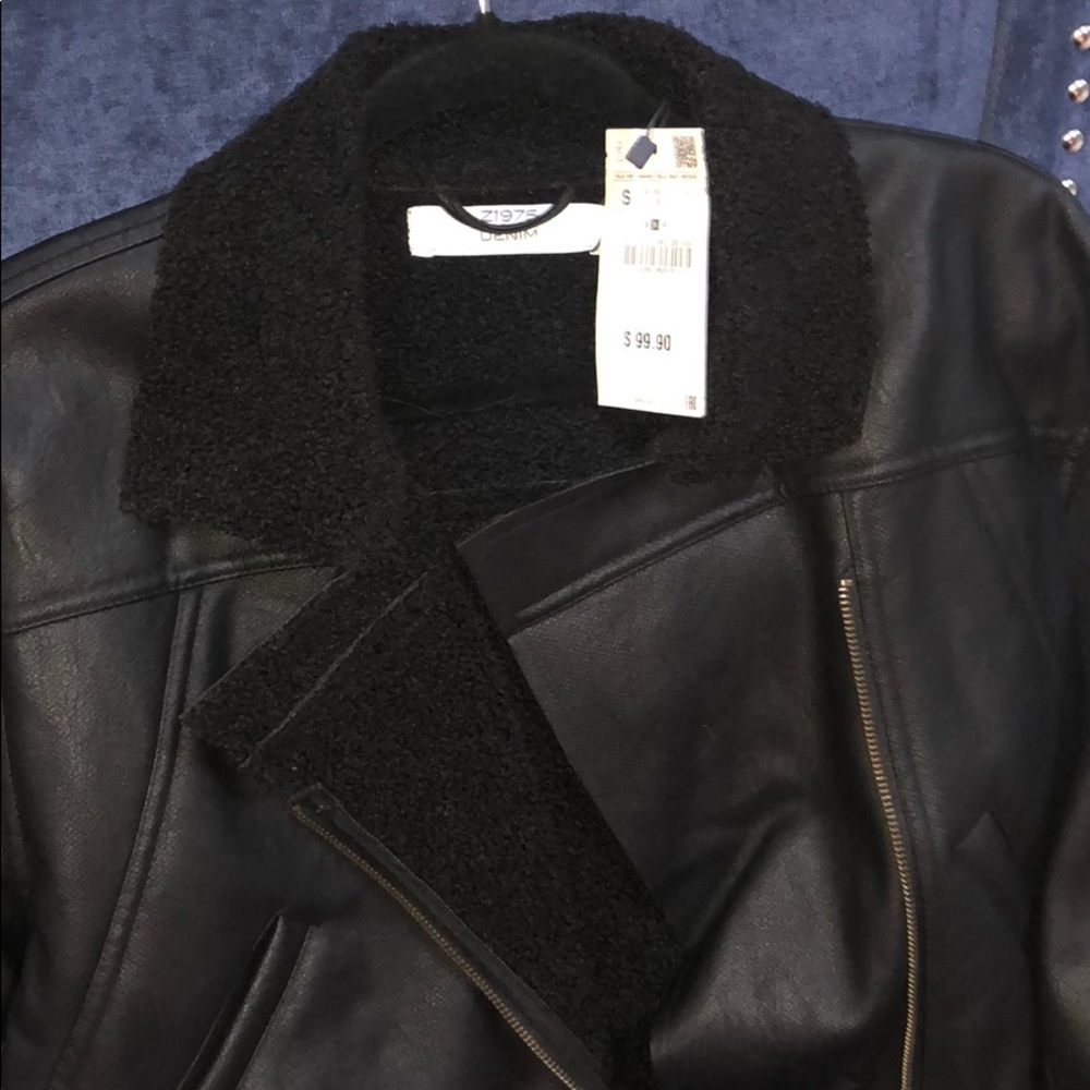 Zara faux leather cropped jacket - Picture 7 of 7